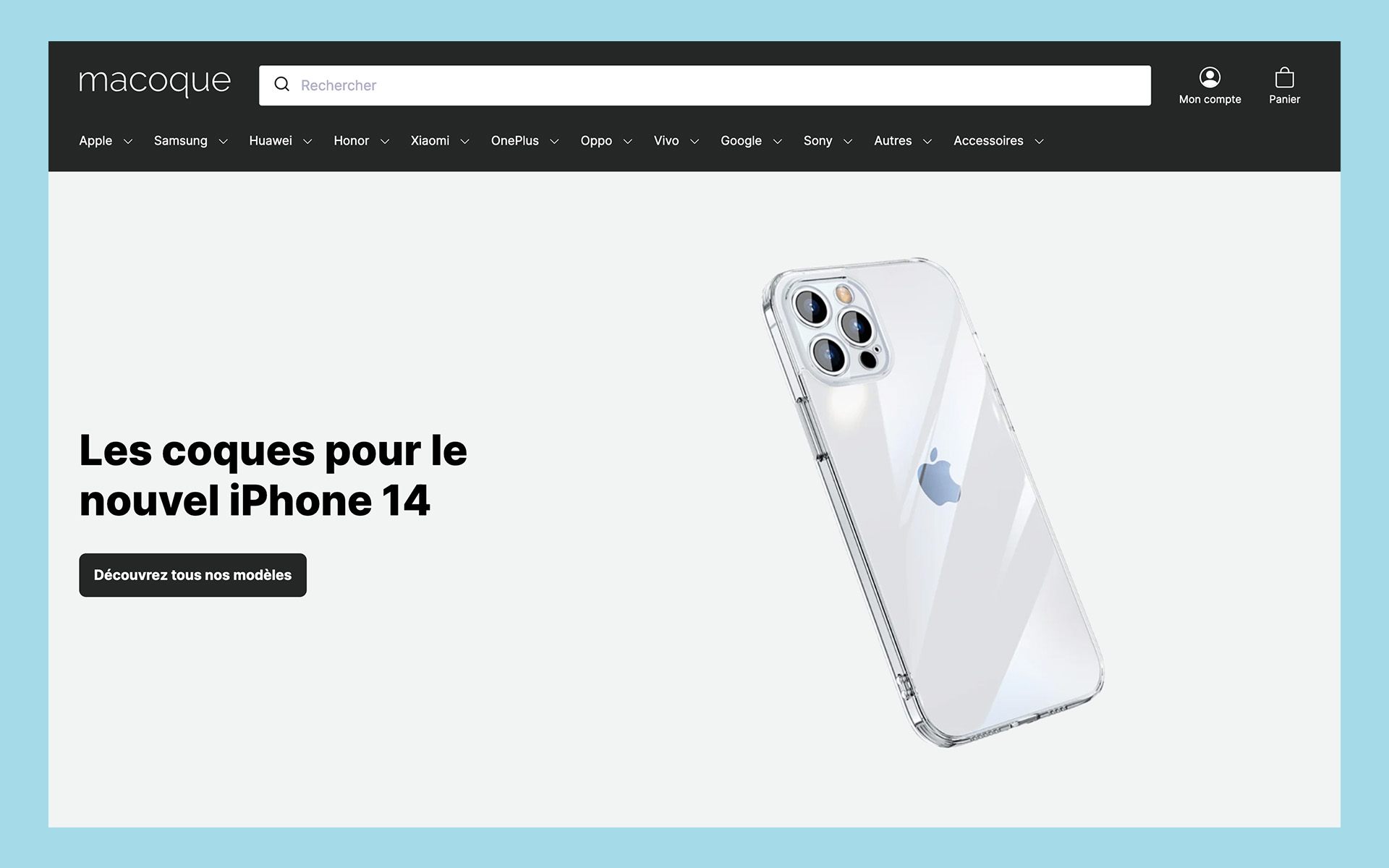 Ma Coque homepage screenshot