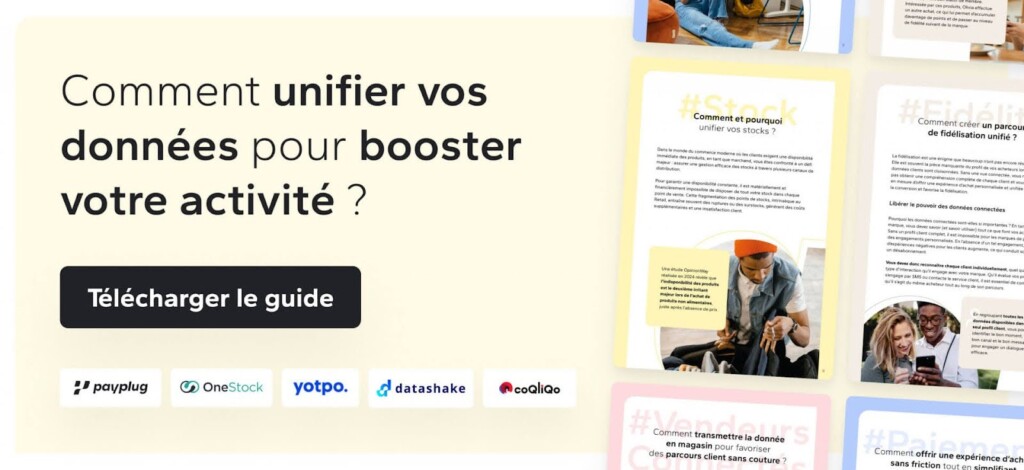 Illustration pour le livre blanc : Comment unifier vos données pour booster votre activité ? avec un lien pour Télécharger le guide